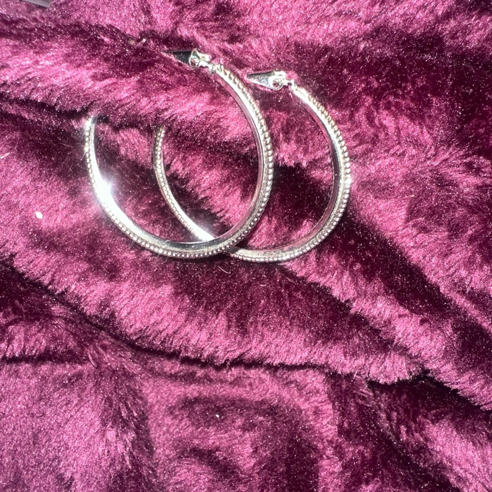 Boutine LA Silver Hoop Earrings